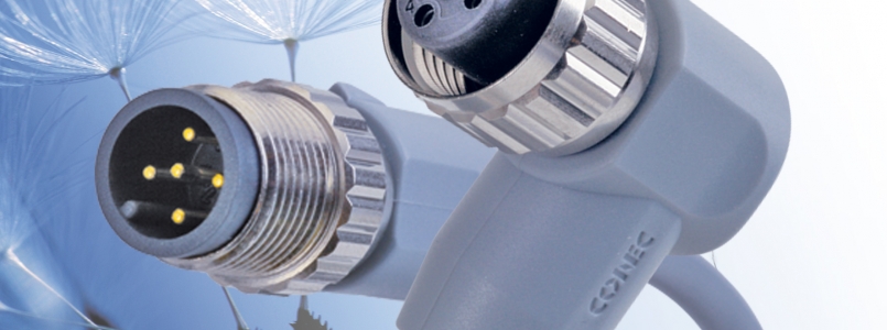 Conec: Connecteurs pour capteurs surmoulés M8 et M12